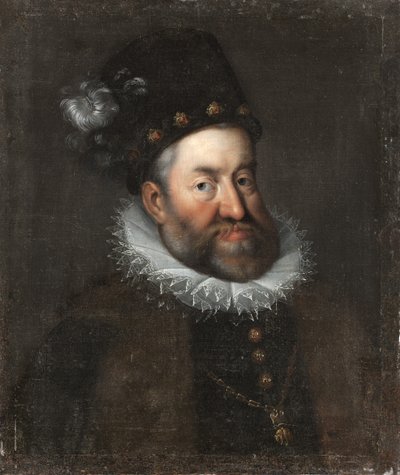 Portret Rudolfa II Austriaka 15521612, cesarza rzymskiego, ca. 1600 autorstwa Unbekannt
