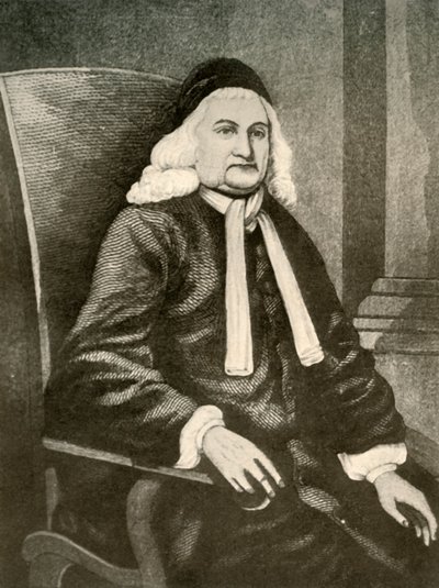 Portret Samuela Sewalla w peruce i długim płaszczu, ok. 1700-1720, 1937. autorstwa Unbekannt