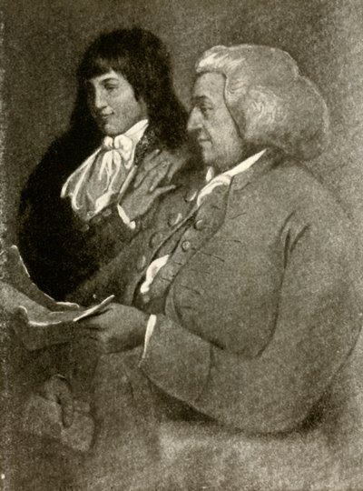 Portret Samuela Shoemakera w kabłąku i jego syna, 1789, 1937. autorstwa Unbekannt