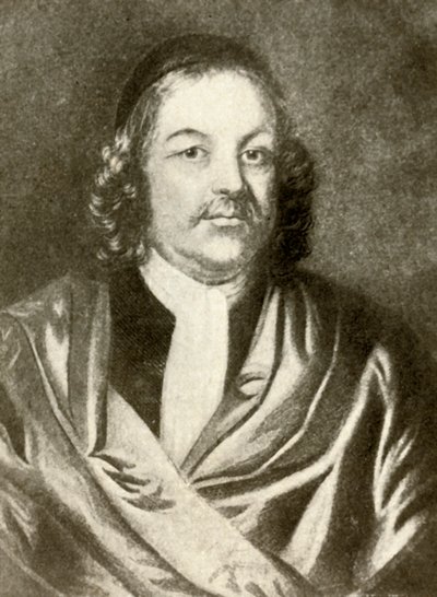 Portret Simona Bradstreeta, w sukni i czapce, c1640, 1937. autorstwa Unbekannt
