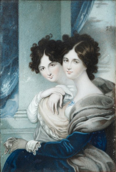 Portret księżniczek sióstr Anny Pietrownej 1777-1805 i Jekateriny Pietrownej 1783-1830 Łopukhin autorstwa Unbekannt