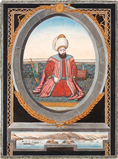 Portret sułtana Murada II 1404-1451 autorstwa Unbekannt