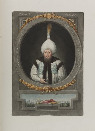 Portret sułtana Mustafy III 1717-1774, 1815 autorstwa Unbekannt
