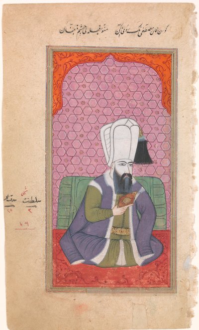 Portret sułtana Mustafy I r. 1617-18, 1622-23, koniec XVII-początek XVIII wieku. autorstwa Unbekannt