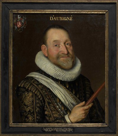 Portret Teodora Agryppy, kawalera dAubigné 1552-1630, I tercja XVII w. autorstwa Unbekannt