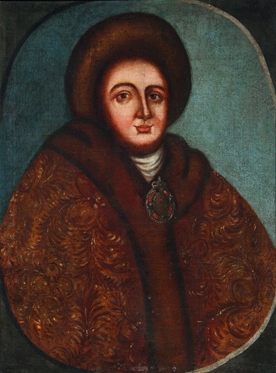 Portret carycy Jewdokii Fiodorownej Łopuchiny 1669-1731, żony cara Piotra I Rosji autorstwa Unbekannt