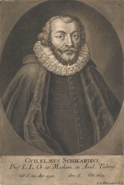 Portret Wilhelma Schickarda 1592-1635. autorstwa Unbekannt