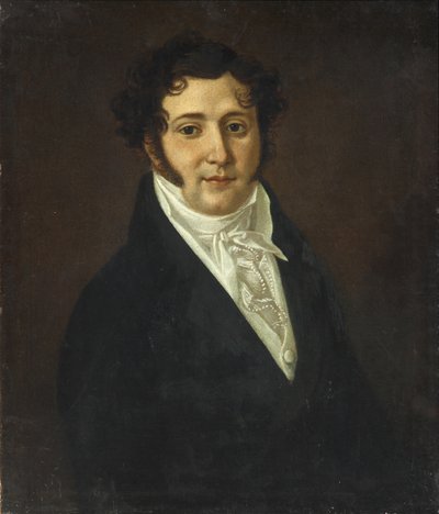 Portret Jurija Pietrowicza Lermontowa 1787-1831, pierwsza ćw. XIX w. autorstwa Unbekannt