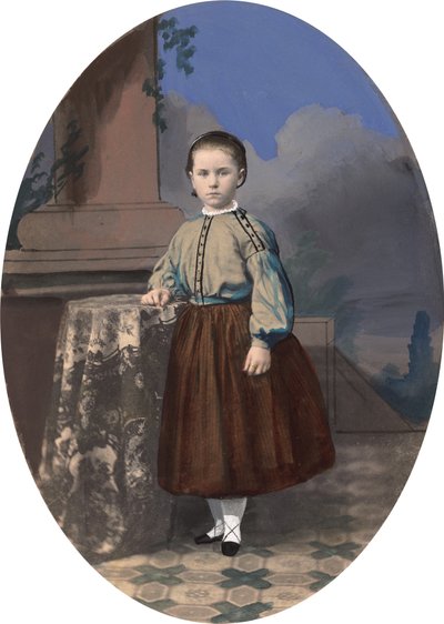 Portret dziewczyny, lata 60. XIX wieku. autorstwa Unbekannt