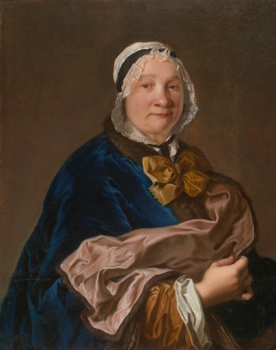 Porträt einer Dame, 1725-50 von Unbekannt