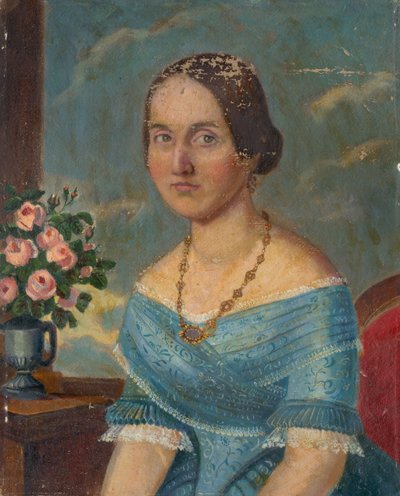 Portret damy z naszyjnikiem autorstwa Unbekannt