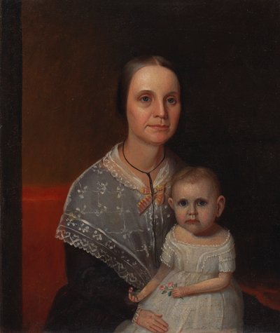 Portret Matki z Dzieckiem, ca. 1850. autorstwa Unbekannt