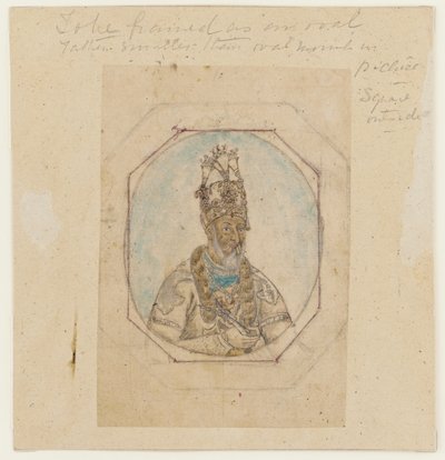 Portret władcy Mogołów, połowa XIX wieku. autorstwa Unbekannt