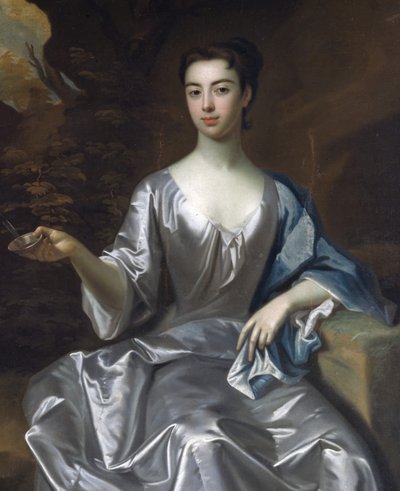 Portret kobiety, zwana Maria Taylor Byrd, 1700-1725. autorstwa Unbekannt