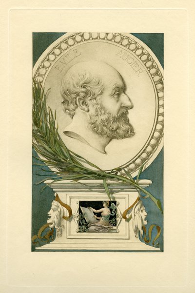 Portret Emile Augier 1820-1889. autorstwa Unbekannt