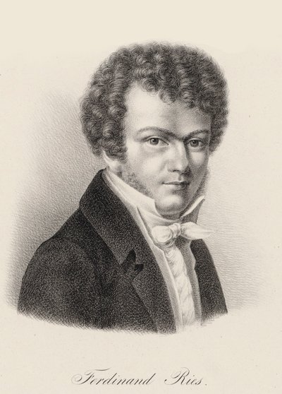 Portret pianisty i kompozytora Ferdynanda Riesa 1784-1838, ok. 1930 r. 1830. autorstwa Unbekannt