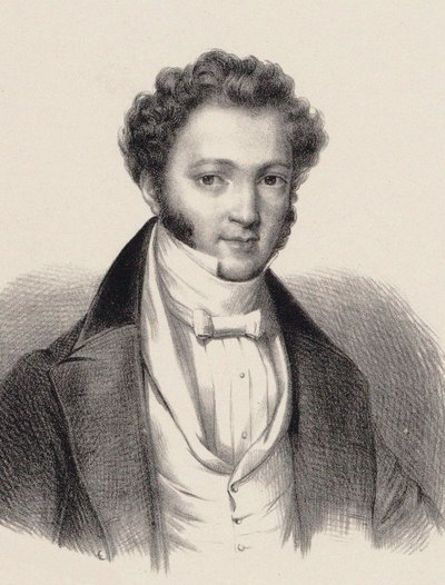 Portret pianisty i kompozytora Ignaza Moschelesa 1794-1870 , autorstwa Unbekannt