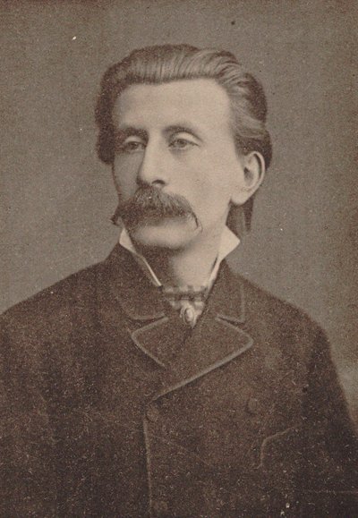 Portret pianisty i kompozytora Moritza Moszkowskiego 1854-1925, ca. 1886-1890. autorstwa Unbekannt