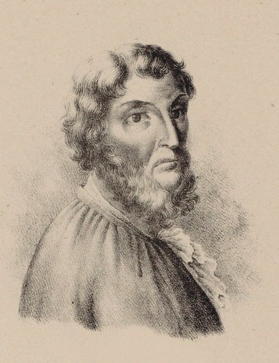 Portret kompozytora Cristóbala de Moralesa. autorstwa Unbekannt