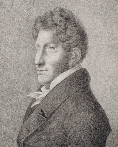 Porträt des Komponisten Friedrich Kuhlau von Unbekannt