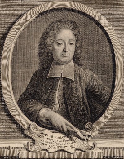Portret kompozytora Jean-Francois Lallouette 1651-1728. autorstwa Unbekannt