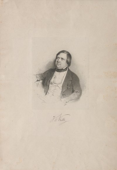Portret kompozytora Johanna Friedricha Kittla 1806-1868, ok. 1930 r. 1850. autorstwa Unbekannt