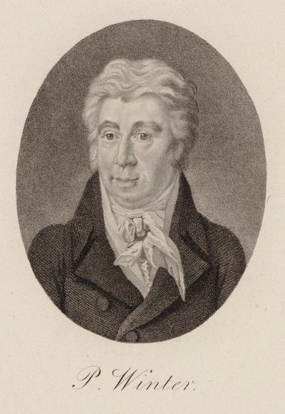 Portret kompozytora Petera von Winter 1754-1825 , ok. 1825. autorstwa Unbekannt