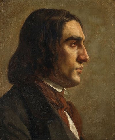Portret kompozytora Roberta Schumanna 1810-1856, c. 1840. autorstwa Unbekannt