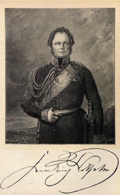 Portret króla Fryderyka Wilhelma IV Prus 1795-1861. autorstwa Unbekannt