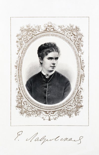 Portret piosenkarki Jelizawiety Ławrowskiej 1845-1919, II poł. XIX w. autorstwa Unbekannt