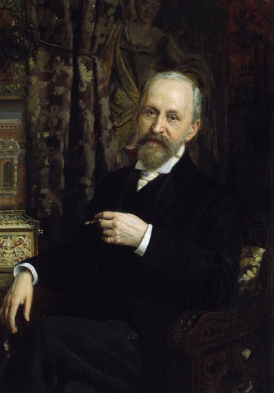 Portret architekta Alfreda Parlanda, 1842-1919, XIX wiek. autorstwa Unbekannt