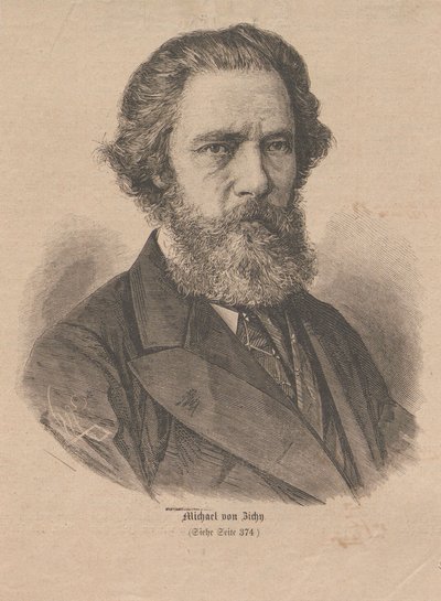 Portret artysty Mihály Zichy 1827-1906, 1877. autorstwa Unbekannt