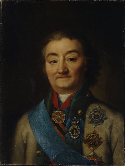 Portret naczelnego wodza floty hrabiego Aleksieja Grigoriewicza Orłowa z Chesmy 17371808, koniec XVIII w. autorstwa Unbekannt