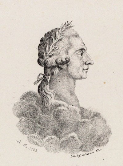 Portret kompozytora Antonio Sacchiniego 1730-1786, 1823. autorstwa Unbekannt