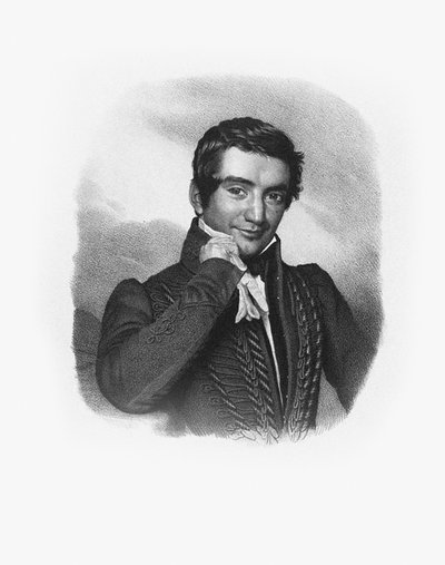 Portret kompozytora Cesare Pugni 1802-1870. autorstwa Unbekannt