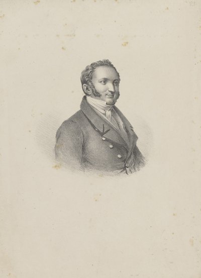 Portret kompozytora Gioachino Antonio Rossiniego 1792-1868, 1826. autorstwa Unbekannt