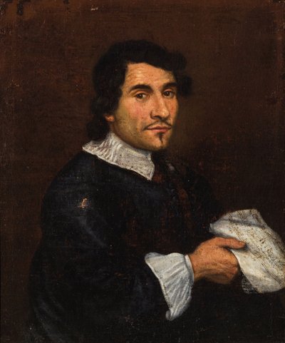 Portret kompozytora Girolamo Frescobaldiego 1583-1643, I tercja XVII w. autorstwa Unbekannt