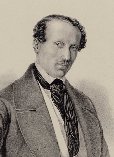 Portret kompozytora Hansa Christiana Lumbye 1810-1874, ok. 1930 r. 1850. autorstwa Unbekannt