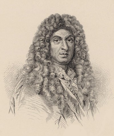Portret kompozytora Jean-Baptiste Lully 1632-1687. autorstwa Unbekannt