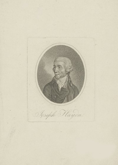 Portret kompozytora Josepha Haydna 1732-1809, XIX wiek. autorstwa Unbekannt