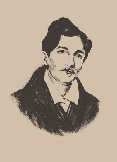 Portret kompozytora i gitarzysty Nikołaja Iwanowicza Aleksandrowa 1818-1884. autorstwa Unbekannt