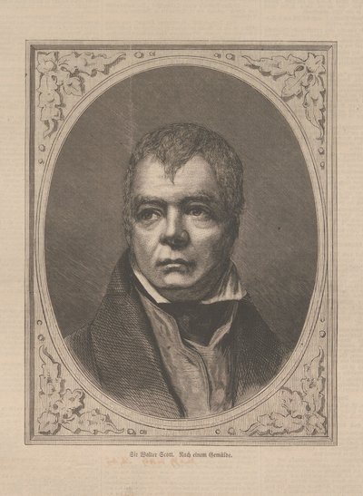 Portret pisarza historycznego i poety Sir Waltera Scotta 1771-1832, 1871. autorstwa Unbekannt