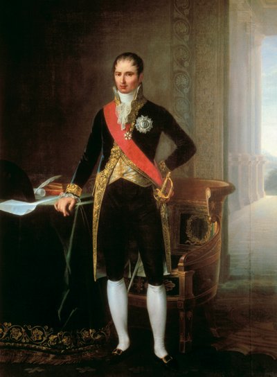 Portret króla Neapolu i Hiszpanii Józefa Bonaparte (1768-1844). Obraz. autorstwa Unbekannt