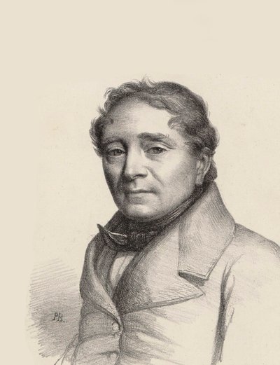 Portret śpiewaka operowego Louis Antoine Eléonore Ponchard 1787-1866 , 1845. autorstwa Unbekannt