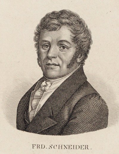 Portret organisty i kompozytora Friedricha Schneidera 1786-1853. autorstwa Unbekannt