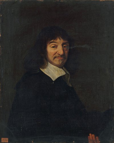 Portret filozofa René Descartes 1596-1650. autorstwa Unbekannt
