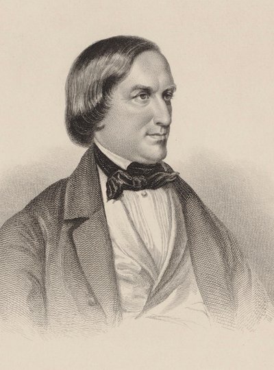 Portret pianisty i kompozytora Karla Augusta Krebsa 1804-1880. autorstwa Unbekannt