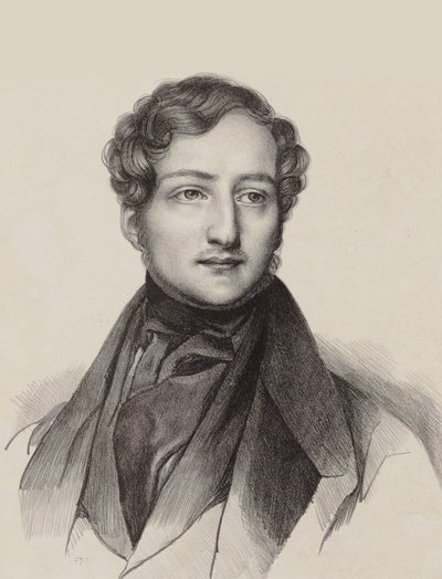 Portret pianisty i kompozytora Zygmunta Thalberga 1812-1871. autorstwa Unbekannt