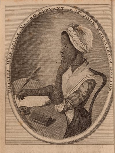 Portret poety Phillisa Wheatleya c.1753-1784, 1773. autorstwa Unbekannt