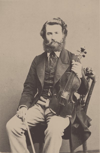 Portret skrzypka i kompozytora Alfreda Holmesa 1837-1876. autorstwa Unbekannt